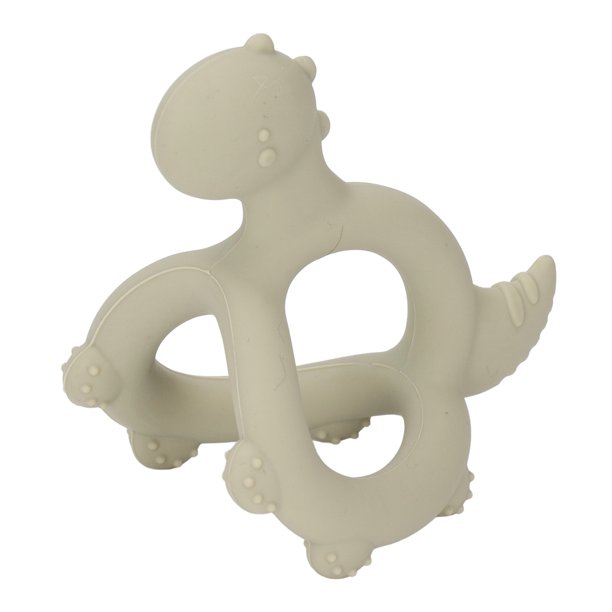 Juguete de dentición infantil fácil de agarrar seguro forma de dinosaurio 3D entrenamiento sensorial mordedor de silicona para bebé juguete para recién nacido ANGGREK Otros
