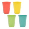 thumbnail image 2 of Mainstays 4 pack Plastic Drinking Tumbler, Multi-color, Unbreakable & Lightweight Cups, 2 of 6