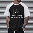 thumbnail image 2 of LUOGENLI Male T-shirts for Mens Men's Small Print Color Spring and Summer Sports Comfortable Breathable Sweat Round Neck Pullover Short Sleeve T Shirt Mens T-shirts Graphic Tees Easter Black XL, 2 of 4