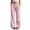 Pink, variant on Womens Pants Casual Wide Leg Pants High Waist Flowy Trousers Elastic Waistband Everyday Relaxation Solid Blue L