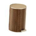 thumbnail image 3 of Bote de basura para baño con tapa, bote de basura con pedal, bote de basura con escalón, contenedor de basura para lavandería, inodoro, garaje, 12 litros, 3 of 8