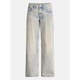 thumbnail image 5 of No Boundaries Low Rise Cotton Baggy Jeans, 31.5'' Inseam, Women's 00-26W, 5 of 5