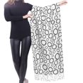 thumbnail image 4 of Shawl Wraps for Women - sketch Abstract circles shape Oversized Fall Winter Fashion Blanket Scarf for Women, 4 of 6