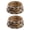 Brown, variant on Haute Diggity Dog Checker Chewy Vuiton Dog Food & Water Bowls for Small Dogs, Food Grade BPA Free, Non-Skid & Dishwasher Safe, Size Small, Set of 2