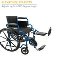 Drive Medical Blue Streak Wheelchair with Flip Back Desk Arms