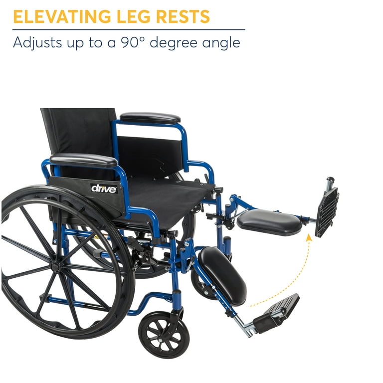 ALEX ORTHOPEDIC 18 Lightweight Wheelchair /Elevated Leg Rest