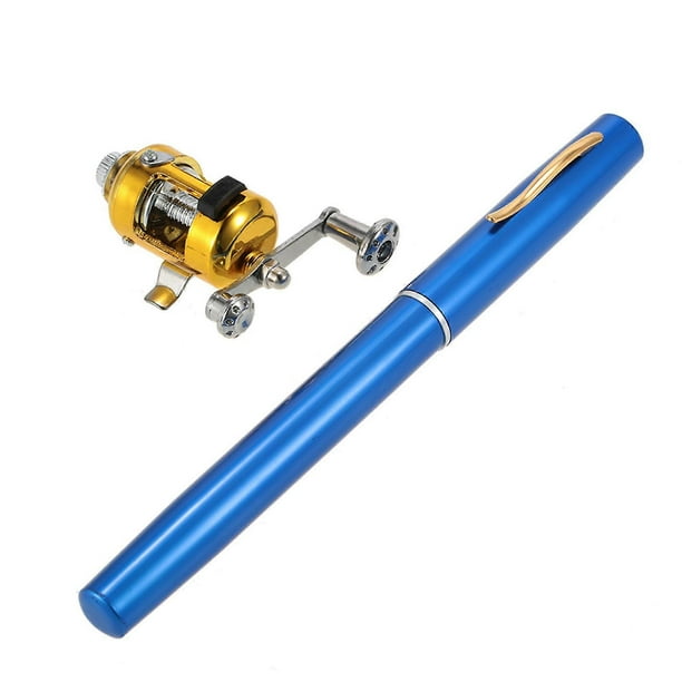 Fishing Rod and Reel Combo, Portable Mini Telescopic Fishing Rod, Pocket Pen Fishing Rod + Reel, Aluminum Alloy Fishing Accessories