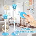 thumbnail image 6 of Standing Bubble Machine, Height Adjustable Up to 47 Inches, Remote Control Automatic Bubble Maker with Light & Music for Birthday Party Gift Blue, 6 of 9