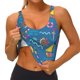 thumbnail image 3 of Balery Sailboat With Sailing Sujetadores deportivos con espalda cruzada para mujer, acolchados, sin costuras, de alto impacto, ideales para yoga, gimnasio, entrenamiento y fitness.-Large, 3 of 8