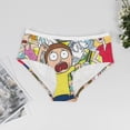 thumbnail image 3 of Rick And Morty Womens Underwear Soft Breathable Brief Lace Panty Stretch Hipster Underpants Ladies Panties 4XL, 3 of 7