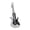 White, variant on Rock Hairpin Guitar Shape Hair Clip Bass Rock Theme Music Instrument 2000s Bass Bunches Hairpin