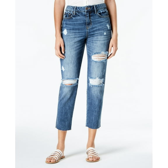 American Rag Juniors Ripped Cropped Girlfriend Jeans Annabelle 15