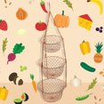 TUMALL 3 Tiered Hanging Fruit and Vegetable Basket Metal Hanging Basket