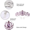thumbnail image 3 of Tiara Coronas para mujeres y niñas, elegante corona de princesa, tiaras para mujeres, bodas, bailes, cumpleaños, Halloween, Navidad, disfraces, accesorios para el cabello para mujeres y niñas, 3 of 5