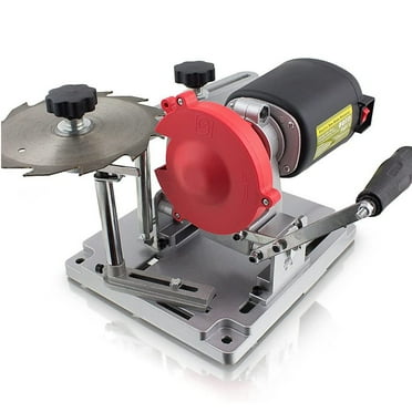 Electric Circular Saw Blade Sharpener with Diamond & Emory Wheels Bench Mount Sharpening Machine 120V 110W