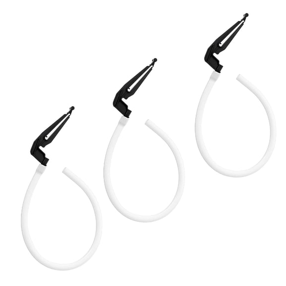 3Pcs Flexible Toilet Water Supply Line Replacement Tubes for 100, 200, 200A, 400A Gate Toilet Refill Tube and Clip