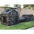 thumbnail image 3 of G3Elite Kids Play Tent, Childs 3 Piece Foldable Pop Up Indoor/Outdoor Vehicle, Tunnel & Tent with Carry/Storage Bag (Black, Grey & White Camo), 3 of 8
