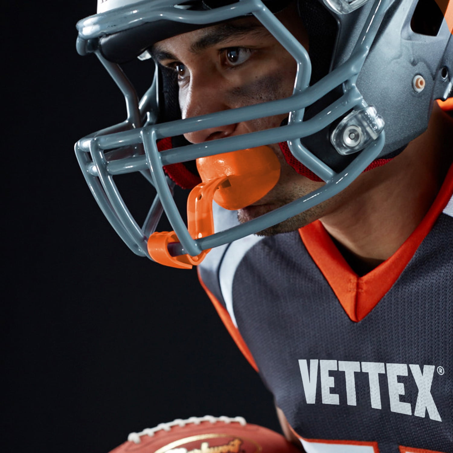 football mouthpiece Vettex Double Mouthguard with Lip Protection and Strap 