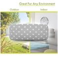 thumbnail image 3 of Majestic Home Goods Bolster Pillow Ikat Dot Gray, 3 of 5
