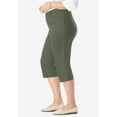 thumbnail image 3 of Woman Within Plus Size Stretch Denim Five-Pocket Capri Jeans, 3 of 3