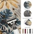 thumbnail image 5 of Area Rugs 3'x5', Navy Blue Brown Carpet Runner Indoor Outdoor Rugs Home Decor Aesthetic, Rustic Tropical Botanical Palm Leaves Non Slip Mats Washable Accent Rug for Living Room Bedroom, 5 of 8