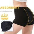 thumbnail image 3 of Minnieouse 3 piezas 4 capas mujeres período menstrual ropa interior viaje damas agua absorbente a prueba de fugas algodón ropa interior Type8 NO8, 3 of 6