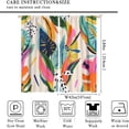 thumbnail image 2 of Boho Abstract Window Curtains Mid Century Rod Pocket Modern Leaves Colorful Curtain Drapes Geometric Curtains for Bedroom Living Room Treatment Set 2 Panels,84x84 Inches, Style-10, 2 of 8