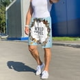 thumbnail image 7 of Kdxio World Travel Print Mens Sleep Shorts Bottoms Soft Comfy Pajama Wear Pants with Drawstring Pockets, 7 of 7