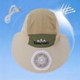 thumbnail image 2 of ZToonmas Kids' Daniel Bucket Hat with Fan USB Rechargeable Cooling Sun Hat UPF50+ Wide Brim Outdoor Protection Cap, 2 of 5