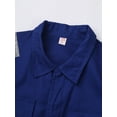 thumbnail image 5 of Moggemol Men's 100% Cotton Work Overalls Reflective Strips Jumpsuit Dustproof Dungarees Coveralls Blue XL/175, 5 of 7