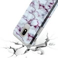 thumbnail image 5 of Samsung Galaxy J7 V 2nd Gen/J7 Refine/J7 Top/J7 Star/J7 Aura/7 Crown/J7 2018 / J7 Eon / J7 Aero Case, Rosebono Fashion Hybrid Graphic Colorful Armor Case for SM-J737 (Purple Marble), 5 of 5