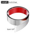 thumbnail image 2 of Uxcell Wall Trim Molding, 9.8 ft x 1.97 in Stainless Steel Peel and Stick Brushed Self Adhesive Trim, Silver, 2 of 6