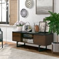thumbnail image 3 of Costway TV Stand Entertainment Media Console w/ 2 Cabinets & Adjustable Shelf, 3 of 10