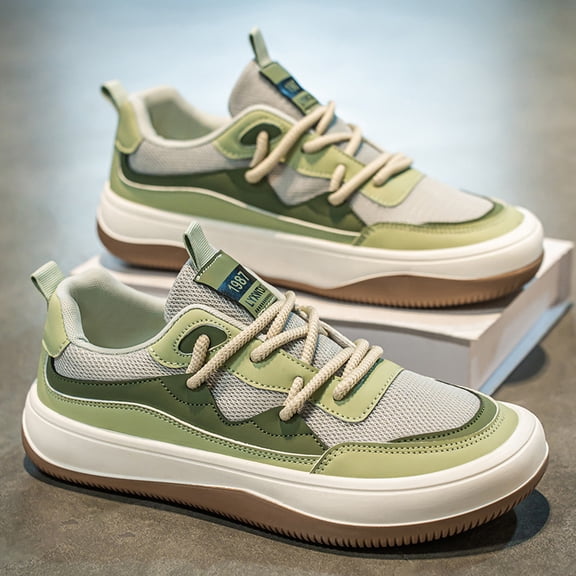 Men's New Versatile Sports Running Shoes Sneakers, with Non-Slip Soft Sole for Casual Wear Breathable Mesh