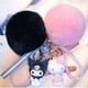 thumbnail image 2 of Hello Kitty Sanrio Kuromi pingüino Rana perro gato lindos llaveros con bola de pelo de conejo esponjoso mujer chica bolso colgante llavero regalos xuanjing unisex, 2 of 2