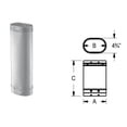 thumbnail image 1 of M &amp; G Duravent 6DLR-48O  DuraLiner  6 Inch  x 48 Inch  Oval Rigid Liner, 1 of 1