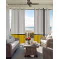 thumbnail image 4 of Geomrtic Yellow, Blackout Curtains 96 Inches Long for Bedroom, Abstract Stripes Patckwork Modern Art Thermal Insulated Room Darkening Black Out Window Curtain Panels Grommet Drapes for Living Room, 4 of 8