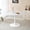 White Marble, variant on DRNANLIT 42.1" White Tulip Table, Mid-Century Round Dining Table, Metal Legs, Seats 4-6