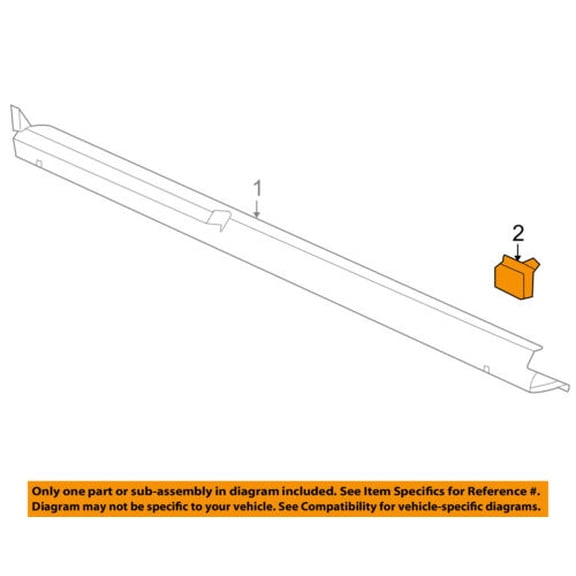 GM OEM Exterior-Rocker Panel Molding Retainer 25648693