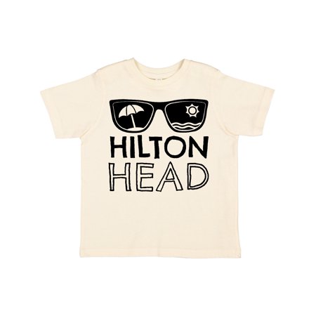 

Inktastic Hilton Head Sunglasses with Umbrella and Sun Gift Toddler Boy or Toddler Girl T-Shirt