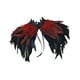 thumbnail image 5 of Capa de chal de plumas, cómoda, gótica, accesorios para disfraz de Halloween, para vestirse Rojo y negro, 5 of 8