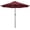 Burgundy, variant on Solar Powered Patio Umbrella - UV Protection Market Table Umbrella w/ 32 LED Lights & Push Button Tilt & Crank Lift System for Garden/Lawn/Deck/Backyard/Pool