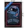 thumbnail image 3 of MLB New York Yankees - Neon Helmet 23 Wall Poster, 14.725" x 22.375" Framed, 3 of 6