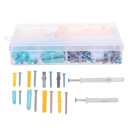 GOOHOCHY  Screw Plug Set Hardware Expanding Anchor Concrete Screws Silver