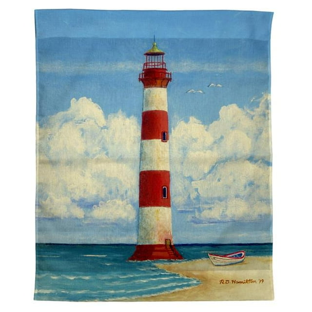 Betsy Drake TP1124 Phare de l'Île Morris de 24 x 30 Po&44; Tenture Murale Extérieure