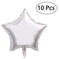 thumbnail image 6 of Gymnture 10pcs 18" Silver Star Foil Balloons for Weddings & Birthdays, 6 of 11