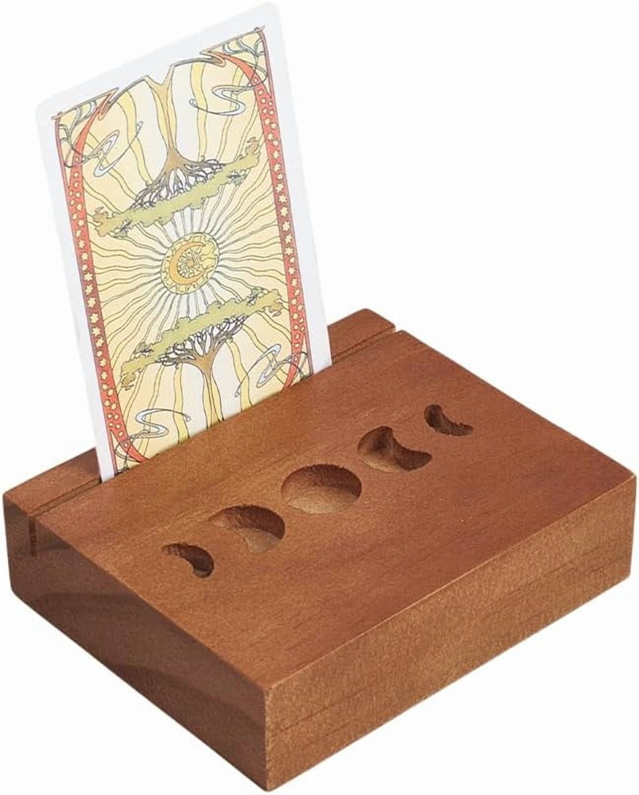Caja De Tarot De Madera, Estuche Para Cartas De Redondo Caja De Tarot De Madera, Estuche Para Cartas De Redondo