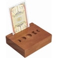 thumbnail image 1 of Portacartas de madera con fases lunares de 8,9 x 7,5 x 2,5 cm, soporte para cartas de tarot, decoración wiccana, herramientas de adivinación para cartas de tarot y oráculo., 1 of 6