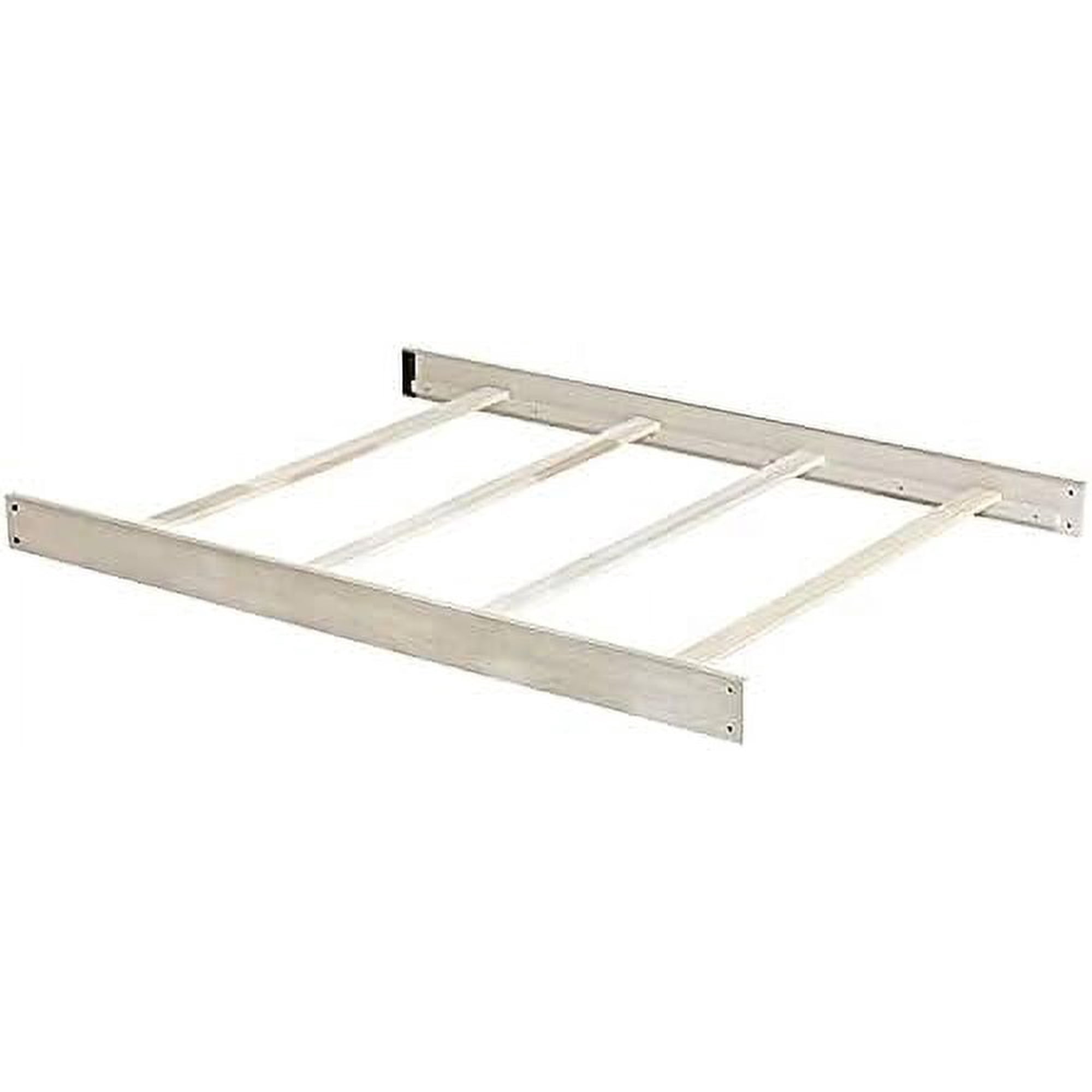 Full-Size Conversion Kit Bed Rails for Evolur Cribs (Pebble White Stone)