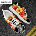 thumbnail image 1 of Zapatillas de running Doginthehole para mujer, de malla transpirable, antideslizantes, con diseño floral de tortuga, para maratón, 1 of 6
